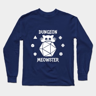 Dungeon Meowster (Dark Background) Long Sleeve T-Shirt